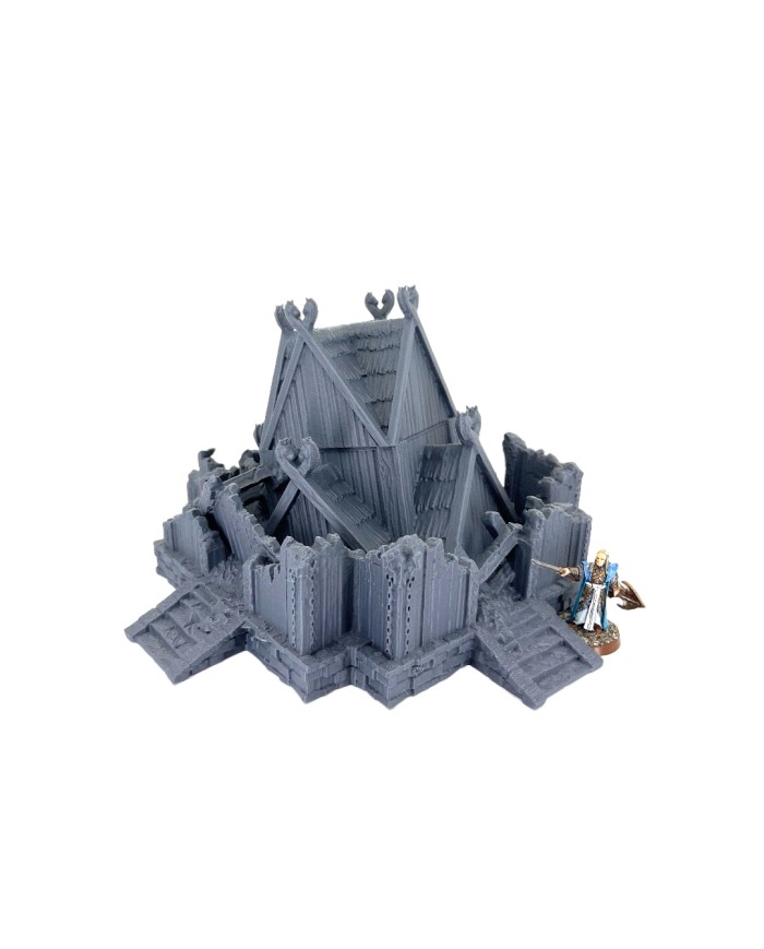 Kingdom of Saxonia - Barracks Ruined|Conquest Creations|Kingdom of Saxonia Terrain