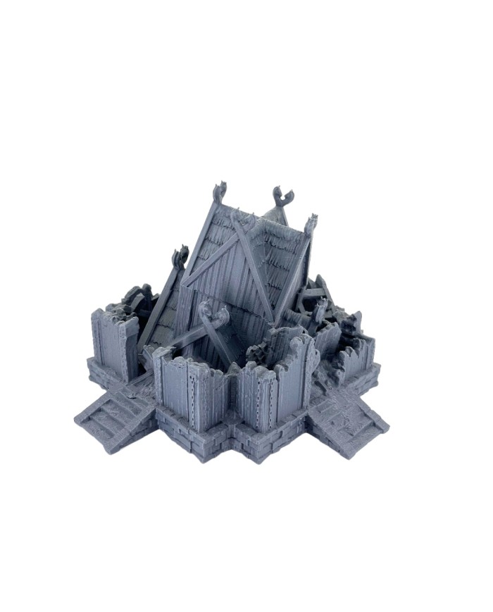 Kingdom of Saxonia - Barracks Ruined|Conquest Creations|Kingdom of Saxonia Terrain