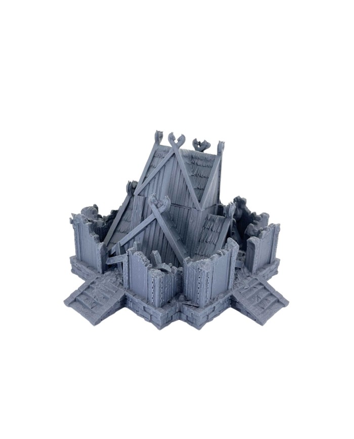 Kingdom of Saxonia - Barracks Ruined|Conquest Creations|Kingdom of Saxonia Terrain