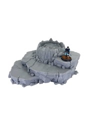Volcano with platforms - A|Forbidden Prints|Volcanic Terrain