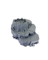 Volcano with platforms - A|Forbidden Prints|Volcanic Terrain