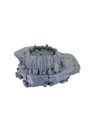 Volcano with platforms - A|Forbidden Prints|Volcanic Terrain