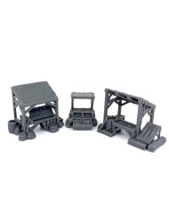 Set de Mercado Medieval - A|3DLayeredscenery|Ciudad Medieval