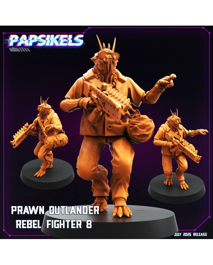 Prawn Outlander Rebel Fighter - H|Papsikels Miniatures|District 9 Miniatures