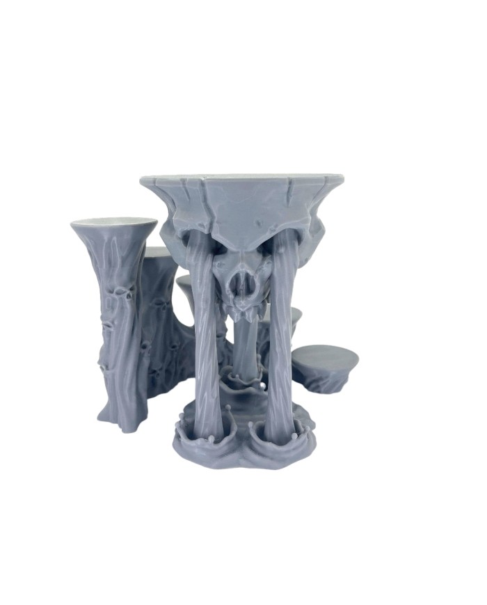 Demon Gate - Skull Blood Platform with Stairs|Forbidden Prints|Demonic Terrain