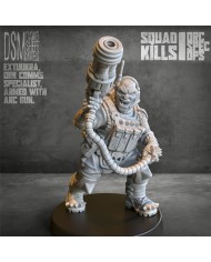 Extuukra from Orc Spec Ops Squad|David Sheff Models|Discover Extuukra , the orc communications expert who will take your miniature collection to the next level.
This unique figure, designed by David Sheff Models , is meticulously crafted in high-quality, high-resolution resin, guaranteeing an exceptional finish for your modeling projects.

Product Specifications:


Unpainted miniature: Extuukra comes as a single unpainted figure, allowing you to customize every detail according to your style and preferences.


Assembly required: The figure may require simple assembly, giving you the chance to engage in the creative process and enjoy a complete modeling experience.


Available scales: Choose between two scales: 28mm and heroic 28mm. The heroic 28mm scale, equivalent to 30mm/31mm, is perfect for those seeking compatibility with other figures and scenery in 32mm scale.


Key Features:


High-quality material: Made of premium resin, Extuukra is not only durable but also features crisp details and impressive texture.


Exceptional design: Each figure showcases the artistic mastery of David Sheff Models, delivering a design that captures the essence of an orc specialist.



Elevate your battles and enrich your gaming universe with Extuukra, the orc communications expert your collection cannot be without. Get yours today and begin your modeling adventure!

Discover more miniatures from David Sheff Models here and more sci-fi orc miniatures here.