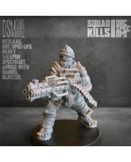 Kutlaag from Orc Spec Ops Squad|David Sheff Models|Meet Kutlaag, an orc heavy weapons specialist armed with a disintegrator machine gun, the perfect choice for wargamers and miniature collectors. Designed by David Sheff Models , this figure is made from high-quality, high-resolution resin, ensuring exceptional detail and durability for your modeling projects.
Product Specifications


Includes one miniature


Unpainted miniature: ready for you to paint and customize to your own style.


Assembly required: may need simple assembly, perfect for hobbyists who enjoy the modeling process.


Available scales:


28mm


Heroic 28mm (equivalent to 30mm/31mm)The heroic scale is fully compatible with other miniatures and scenery in 32mm scale, ensuring visual consistency in your army or collection.




Key Features


Premium resin material: high-quality resin with crisp, sharp details and a professional finish.


Exclusive design: original creation by David Sheff Models , capturing the power and brutality of a heavy weapons specialist.


Versatile use: ideal for fantasy and sci-fi wargames or as a standout piece for collectors looking for unique miniatures.


Why Choose Kutlaag?
Kutlaag is more than just a miniature—he’s a powerhouse on the battlefield. With his devastating disintegrator machine gun and striking design, he will dominate both the tabletop and your display shelf.

Get Kutlaag today and take your battles to the next level!

Discover more miniatures from David Sheff Models here and more sci-fi orc miniatures here.