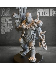 Gorharuuk from Orc Spec Ops Squad|David Sheff Models|Meet Gorharuuk, the orc squad commander armed with an assault rifle and mechanical arm, perfect for strengthening your wargaming armies and expanding your miniature collection.
This figure belongs to the Orc Spec-Ops collection, designed by David Sheff Models , and is crafted in high-quality, high-resolution resin, ensuring exceptional detail and outstanding durability.
Product Specifications


Includes one miniature


Unpainted miniature: ready to customize with your own painting style.


Assembly required: may need simple assembly before use on the battlefield.


Available scales:


28mm


Heroic 28mm (equivalent to 30mm/31mm)The heroic scale is fully compatible with other miniatures and scenery in 32mm scale, ensuring visual consistency in your army and collection.




Key Features


Premium material: made from high-quality resin with superior resolution, highlighting even the smallest details.


Exclusive design: part of the Orc Spec-Ops collection by David Sheff Models , representing the power and authority of an orc commander.


Versatile use: perfect for both fantasy and sci-fi wargames, or for collectors seeking unique, high-quality pieces.


Why Choose Gorharuuk ?
Gorharuuk is more than just a miniature—he’s a commanding presence that adds authority and strength to your collection. With his assault rifle and mechanical arm, he will stand out as a centerpiece on the battlefield and in your display case.

Get Gorharuuk today and take your battles to the next level!

Discover more miniatures from David Sheff Models here and more sci-fi orc miniatures here.