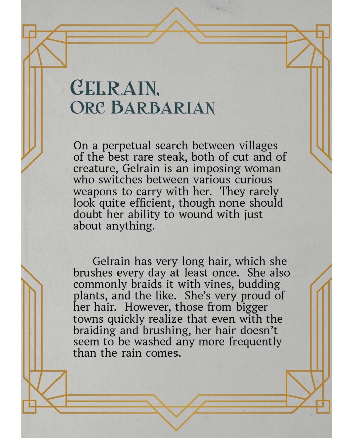 Orc Barbarian Female - Gelrain