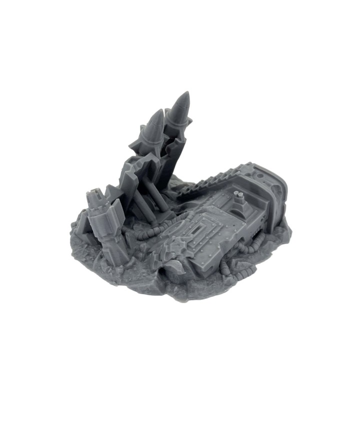Tanque Mantic Destruido|Txarli Factory|Terreno Disperso Grimdark