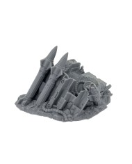 Destroyed Mantic Tank|Txarli Factory|Grimdark Scatter Terrain