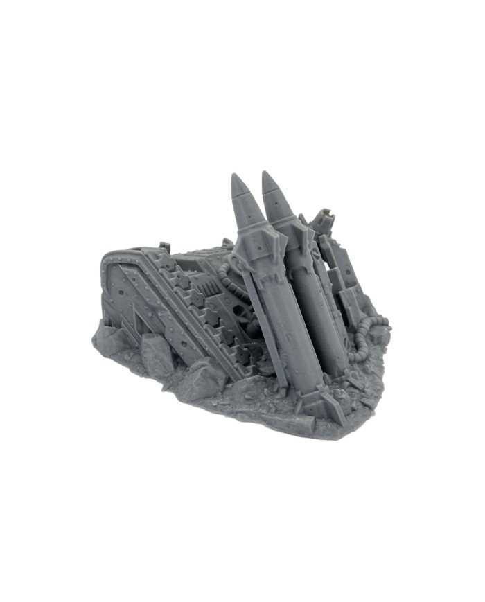 Destroyed Mantic Tank|Txarli Factory|Grimdark Scatter Terrain
