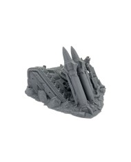 Destroyed Mantic Tank|Txarli Factory|Grimdark Scatter Terrain