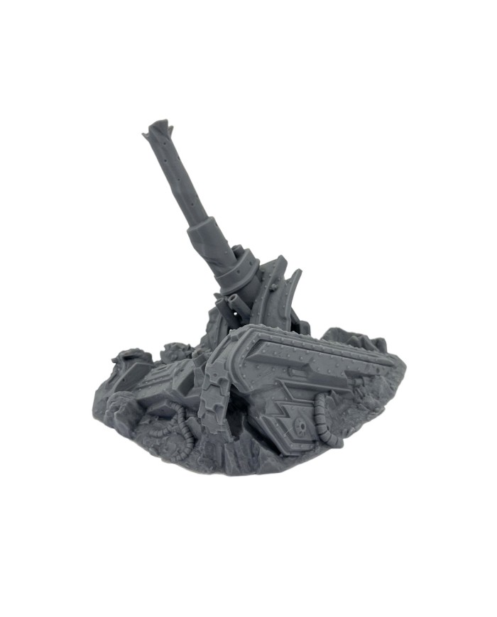 Destroyed Basil Tank - A|Txarli Factory|Grimdark Scatter Terrain