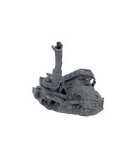 Destroyed Basil Tank - A|Txarli Factory|Grimdark Scatter Terrain