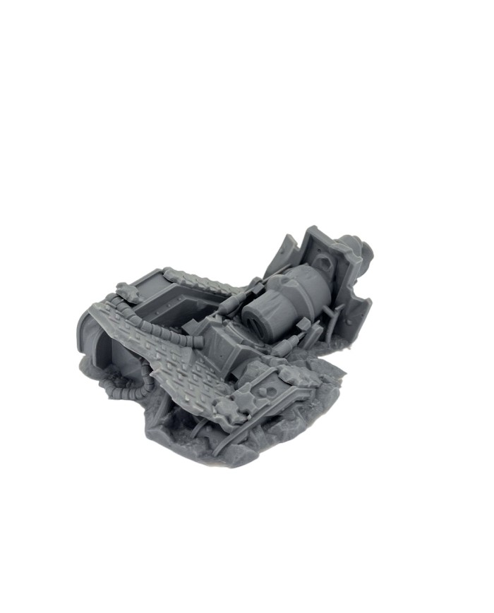 Tanque Basil Destruido - B|Txarli Factory|Terreno Disperso Grimdark