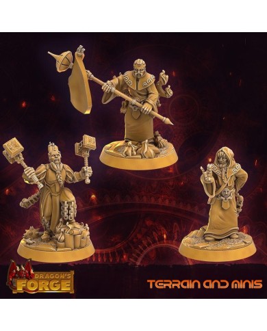 Theoligarch Clerics - Set A - 3 minis