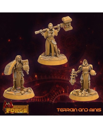 Theoligarch Clerics - Set D - 3 minis