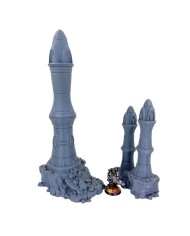 Eldar Towers on Rocks - Set A|Forbidden Prints|Eldar Terrain