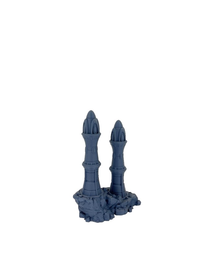 Eldar Towers on Rocks - Set A|Forbidden Prints|Eldar Terrain