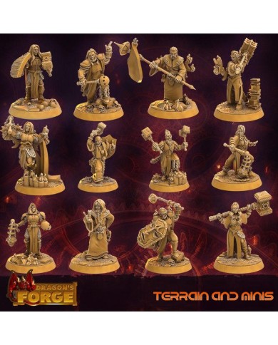 Theoligarch Clerics - 12 minis