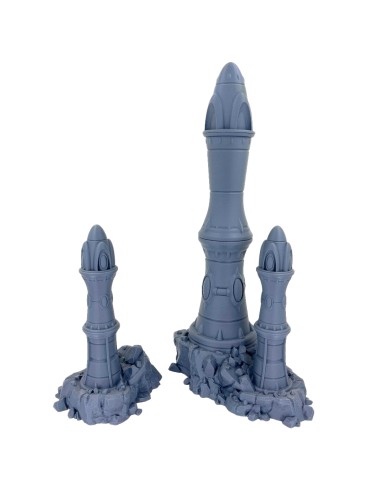 Eldar Towers on Rocks - Set B