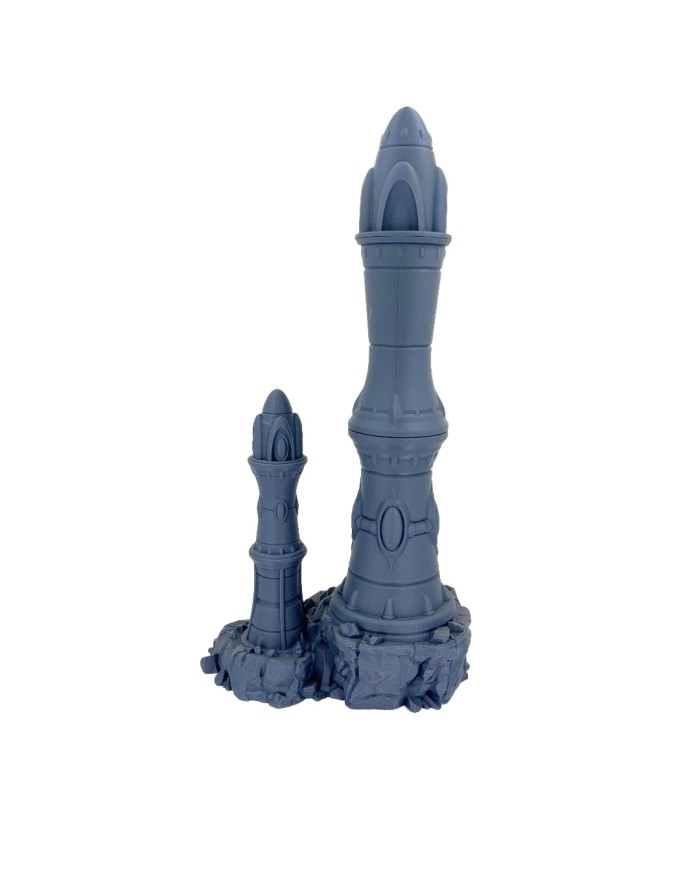 Eldar Towers on Rocks - Set B|Forbidden Prints|Eldar Terrain