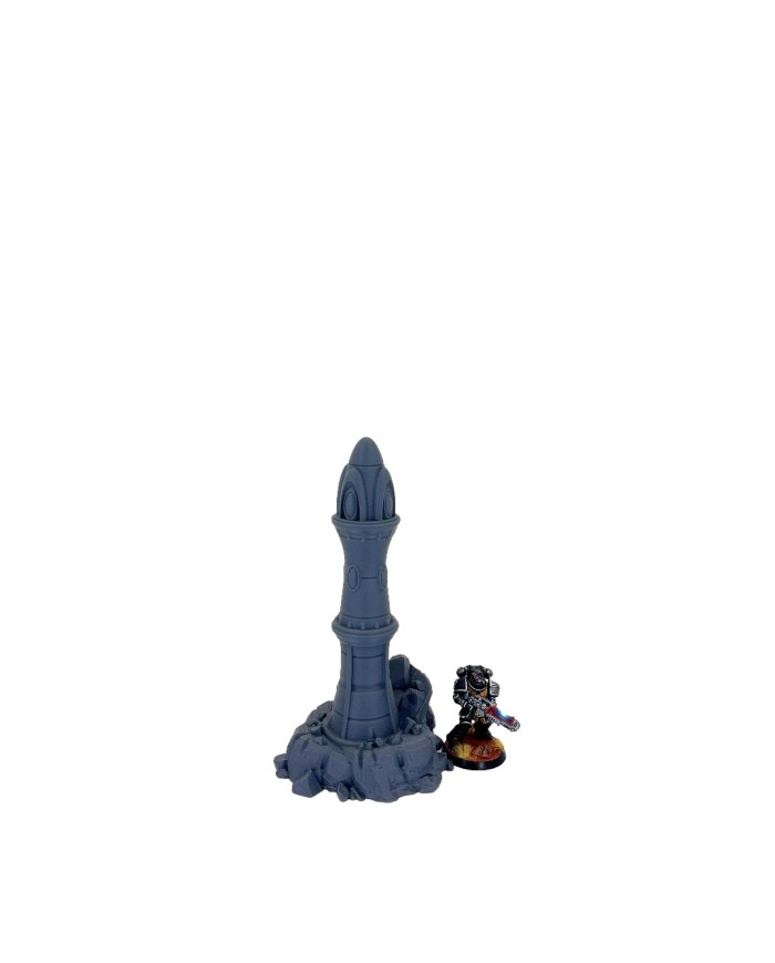 Eldar Towers on Rocks - Set B|Forbidden Prints|Eldar Terrain