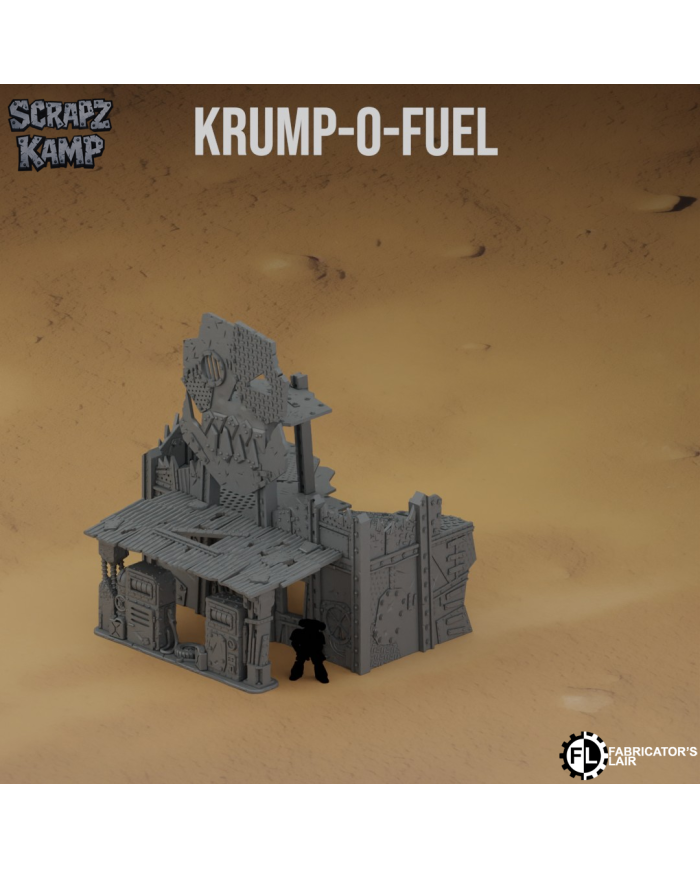 Gasolinera Orco Krump-O-Fuel - A|Fabricator's Lair|























Transforma tus partidas con la Gasolinera Orco Krump-O-Fuel , una pieza única de escenografía que dará carácter y brutalidad a tus mesas de juego futuristas.
Diseñado por Fabricators Lair y perteneciente a la colección Xeno Sector : Scrapz Kamp, este bastión es perfecto para jugadores que buscan añadir atmósfera orka y detalles grimdark a sus batallas.

Características principales


Diseño original de Fabricators Lair , con estética agresiva e improvisada.


Parte de la colección Xeno Sector : Scrapz Kamp, creada para mesas temáticas de ciencia ficción.


Escala 28mm/32mm, compatible con Warhammer 40K , Grimdark Future y cualquier otro wargame de ciencia ficción en la misma escala.


Fabricado en bioplástico (PLA+) de alta resolución, resistente, detallado y eco-friendly.


Fácil de imprimar y pintar, adaptable a cualquier esquema de color orko o postapocalíptico.



Compatibilidad y uso
La Gasolinera Orco Krump-O-Fuel puede funcionar como fortificación, punto de control o cobertura en partidas ambientadas en mundos devastados y de estética grimdark.
Su diseño irregular de metal y chatarra encaja de manera natural en ejércitos orkos y escenarios de combate futurista.

Aviso importante
Este producto no es una Gasolinera Orko oficial de Warhammer 40K, ni está respaldado, licenciado o asociado de ninguna forma a Games Workshop. Si deseas una Gasolinera Orko oficial, puedes encontrarla en warhammer.com
Con la Gasolinera Orco Krump-O-Fuel de la colección Xeno Sector : Scrapz Kamp , elevarás la inmersión de tus partidas y aportarás un toque salvaje y orko a tu mesa de juego.

Síganos en Facebook e Instagram para estar al tanto de todas las novedades de escenografia orco de Fabricators Lair
Terrain And Minis es un impresor autorizado con licencia comercial de Fabricators Lair























