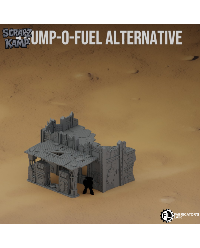 Gasolinera Orco Krump-O-Fuel - B|Fabricator's Lair|























Transforma tus partidas con la Gasolinera Orco Krump-O-Fuel , una pieza única de escenografía que dará carácter y brutalidad a tus mesas de juego futuristas.
Diseñado por Fabricators Lair y perteneciente a la colección Xeno Sector : Scrapz Kamp, este bastión es perfecto para jugadores que buscan añadir atmósfera orka y detalles grimdark a sus batallas.

Características principales


Diseño original de Fabricators Lair , con estética agresiva e improvisada.


Parte de la colección Xeno Sector : Scrapz Kamp, creada para mesas temáticas de ciencia ficción.


Escala 28mm/32mm, compatible con Warhammer 40K , Grimdark Future y cualquier otro wargame de ciencia ficción en la misma escala.


Fabricado en bioplástico (PLA+) de alta resolución, resistente, detallado y eco-friendly.


Fácil de imprimar y pintar, adaptable a cualquier esquema de color orko o postapocalíptico.



Compatibilidad y uso
La Gasolinera Orco Krump-O-Fuel puede funcionar como fortificación, punto de control o cobertura en partidas ambientadas en mundos devastados y de estética grimdark.
Su diseño irregular de metal y chatarra encaja de manera natural en ejércitos orkos y escenarios de combate futurista.

Aviso importante
Este producto no es una Gasolinera Orko oficial de Warhammer 40K, ni está respaldado, licenciado o asociado de ninguna forma a Games Workshop. Si deseas una Gasolinera Orko oficial, puedes encontrarla en warhammer.com
Con la Gasolinera Orco Krump-O-Fuel de la colección Xeno Sector : Scrapz Kamp , elevarás la inmersión de tus partidas y aportarás un toque salvaje y orko a tu mesa de juego.

Síganos en Facebook e Instagram para estar al tanto de todas las novedades de escenografia orco de Fabricators Lair
Terrain And Minis es un impresor autorizado con licencia comercial de Fabricators Lair























