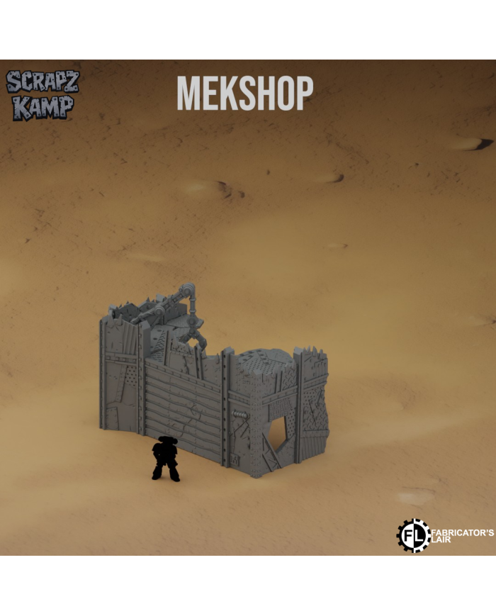 Almacén Orco Meksop - A|Fabricator's Lair|























Transforma tus partidas con el Almacén Orco Meksop , una pieza única de escenografía que dará carácter y brutalidad a tus mesas de juego futuristas.
Diseñado por Fabricators Lair y perteneciente a la colección Xeno Sector : Scrapz Kamp, este bastión es perfecto para jugadores que buscan añadir atmósfera orka y detalles grimdark a sus batallas.

Características principales


Diseño original de Fabricators Lair , con estética agresiva e improvisada.


Parte de la colección Xeno Sector : Scrapz Kamp, creada para mesas temáticas de ciencia ficción.


Escala 28mm/32mm, compatible con Warhammer 40K , Grimdark Future y cualquier otro wargame de ciencia ficción en la misma escala.


Fabricado en bioplástico (PLA+) de alta resolución, resistente, detallado y eco-friendly.


Fácil de imprimar y pintar, adaptable a cualquier esquema de color orko o postapocalíptico.



Compatibilidad y uso
El Almacén Orco Meksop puede funcionar como fortificación, punto de control o cobertura en partidas ambientadas en mundos devastados y de estética grimdark.
Su diseño irregular de metal y chatarra encaja de manera natural en ejércitos orkos y escenarios de combate futurista.

Aviso importante
Este producto no es un Almacén Orko oficial de Warhammer 40K, ni está respaldado, licenciado o asociado de ninguna forma a Games Workshop. Si deseas un Almacén Orko oficial, puedes encontrarlo en warhammer.com
Con el Almacén Orco Meksop de la colección Xeno Sector : Scrapz Kamp , elevarás la inmersión de tus partidas y aportarás un toque salvaje y orko a tu mesa de juego.

Síganos en Facebook e Instagram para estar al tanto de todas las novedades de escenografia orco de Fabricators Lair
Terrain And Minis es un impresor autorizado con licencia comercial de Fabricators Lair























