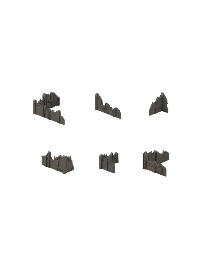 Orc L-Shaped Small Ruins (x6) - Pariah Nexus Compatible|Fabricator's Lair|Kill Zone Terrain