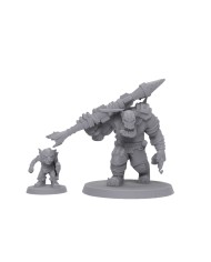 Orc Death Squad Rocket Boss and Goblin|Malicious Minis|SciFi Orc Miniatures