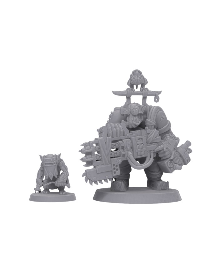 Orc Death Squad Spanner and Goblin|Malicious Minis|SciFi Orc Miniatures