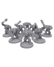 Orcos Warboyz (x8) - Set A|Malicious Minis|Miniaturas Orcos SciFi