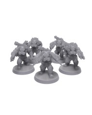 Comando Shoota´s Orco (x5)|Malicious Minis|Miniaturas Orcos SciFi