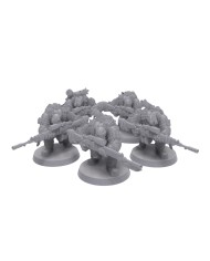 Comando de Orcos Francotiradores (x5)|Malicious Minis|Miniaturas Orcos SciFi