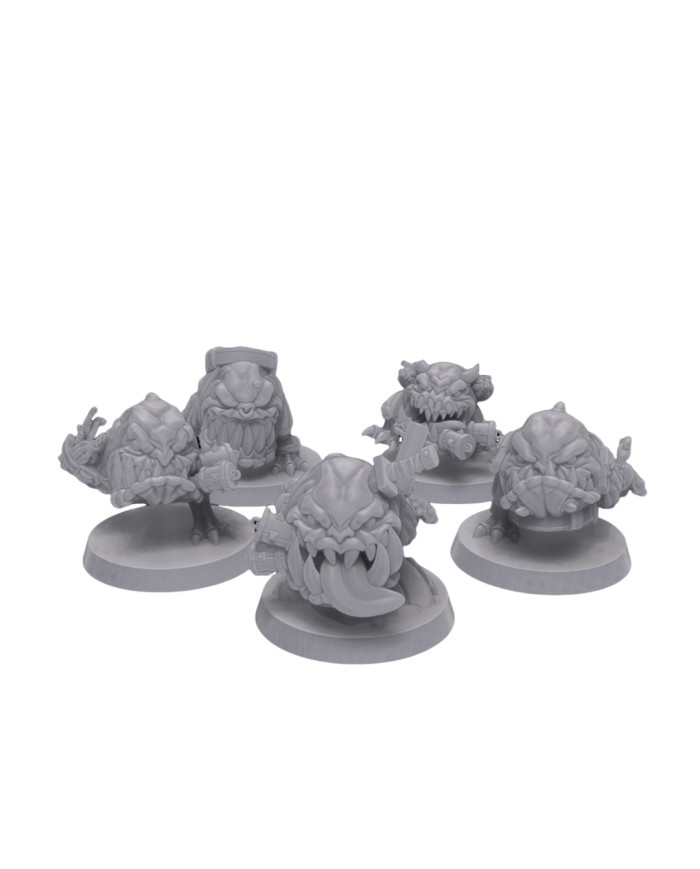 Bomb Monsters (x5)|Malicious Minis|SciFi Orc Miniatures