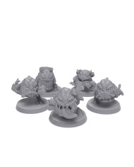 Bomb Monsters (x5)|Malicious Minis|SciFi Orc Miniatures