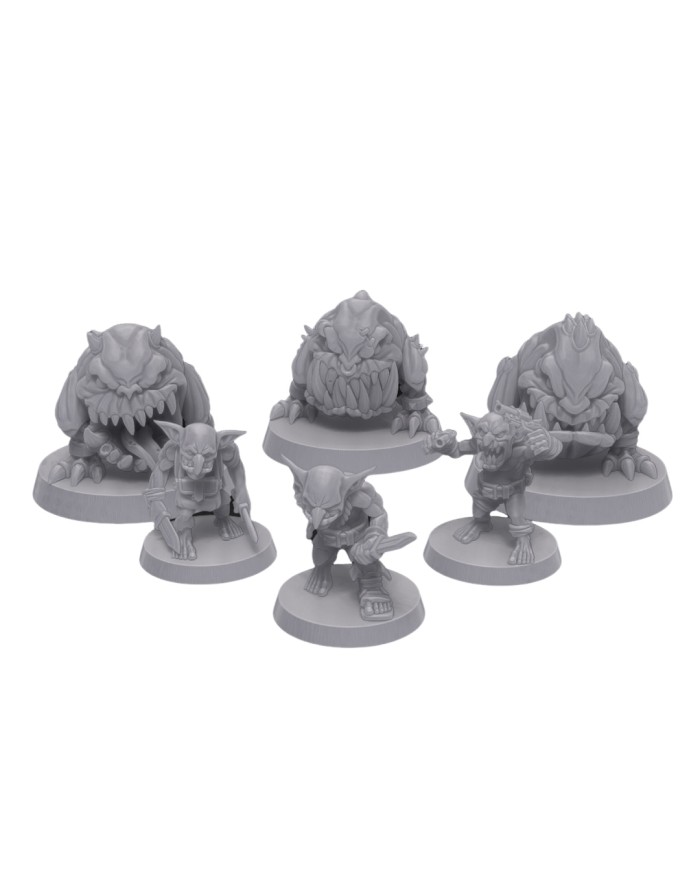 Combat Goblin Kit (x6)|Malicious Minis|SciFi Orc Miniatures