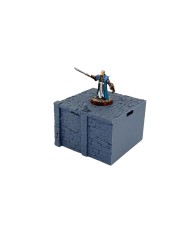 Ancrabourg quay wall Straight - V5|3DLayeredscenery|Modular Medieval Harbor