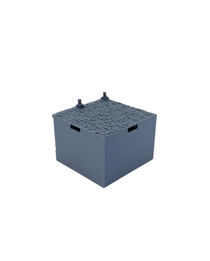 Muro recto del muelle de Ancrabourg - V6|3DLayeredscenery|Ciudad Medieval