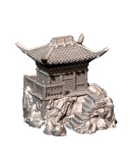 Edificio Oriental de Cathay sobre Rocas|Txarli Factory|Escenografía de Cathay