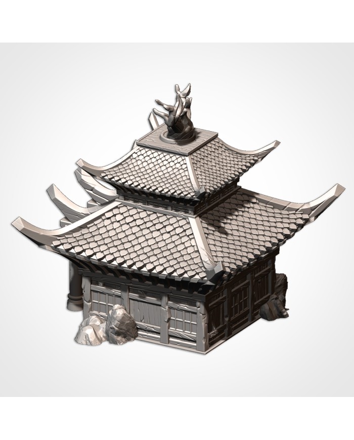 Oriental Building of Cathay with Tree|Txarli Factory|Cathay Terrain