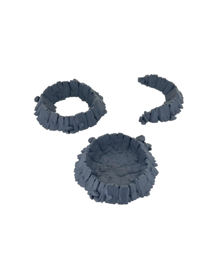 Craters (x3) - Set B|Forbidden Prints|Craters Terrain