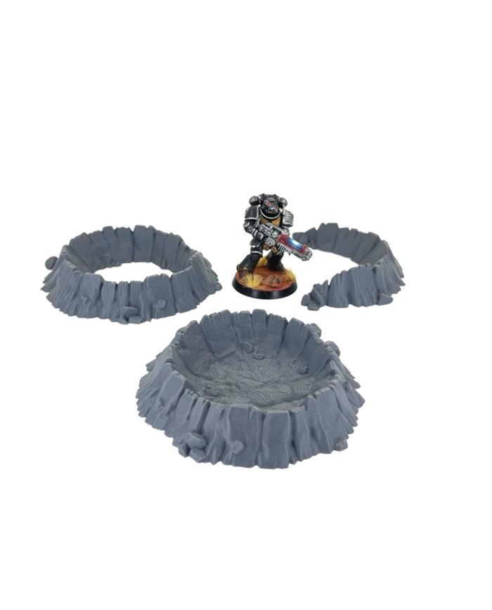 Craters (x3) - Set B|Forbidden Prints|Craters Terrain