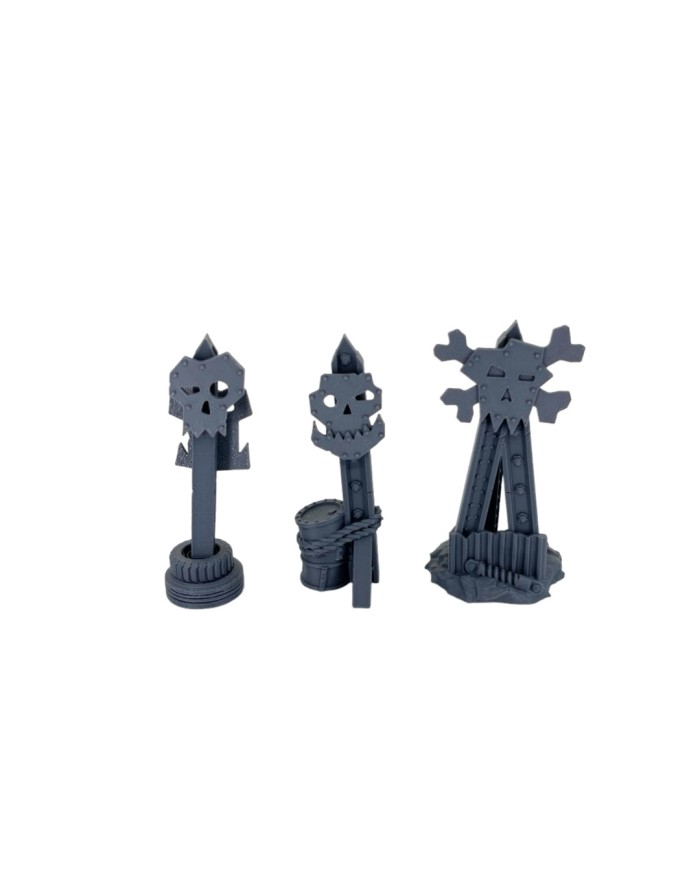 Totems Orco (x3) del Scrapz Kamp|Fabricator's Lair|Páramos Orco