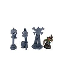 Totems Orco (x3) del Scrapz Kamp|Fabricator's Lair|Páramos Orco