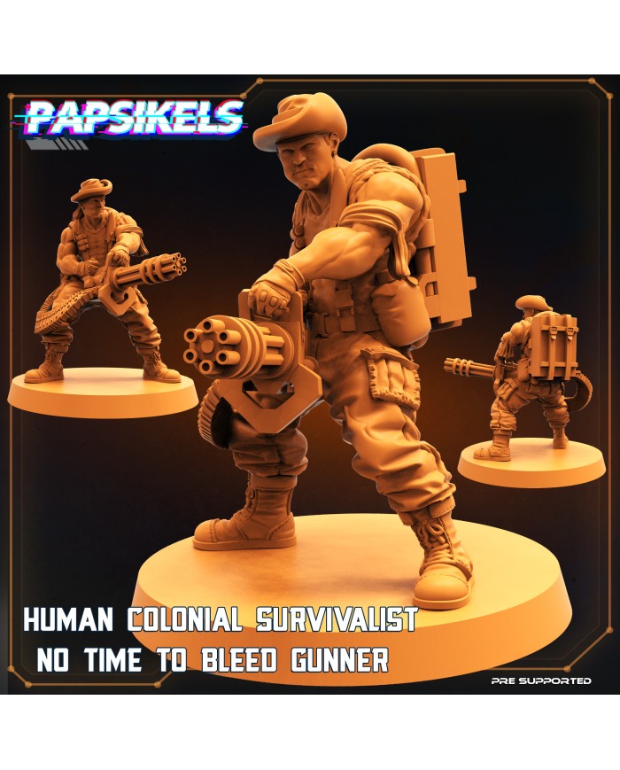 Superviviente Colonial Humano Artillero|Papsikels Miniatures|Humanos