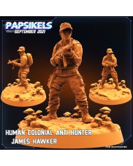 Colonial Humano Anti Cazador - James Hawker|Papsikels Miniatures